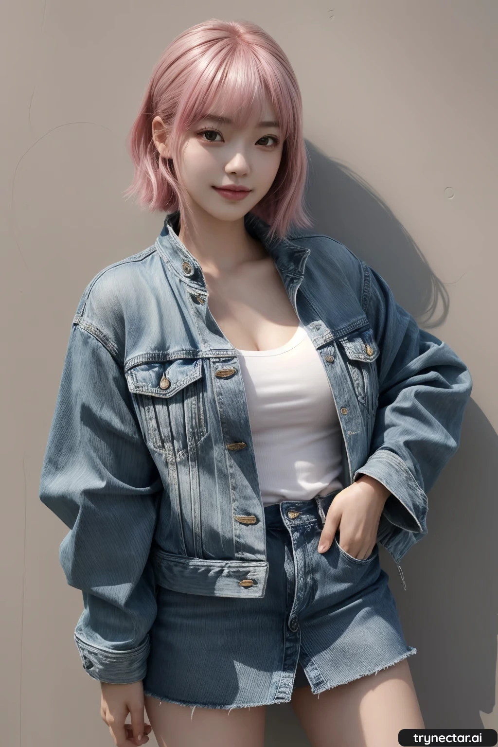 Eunji Kim in jacket