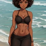 Jasmine Carter at beach