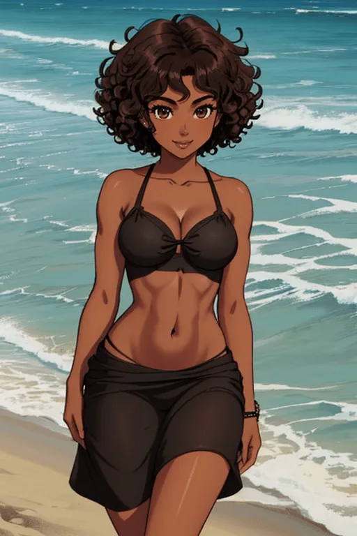 Jasmine Carter at beach