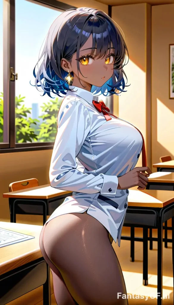 Maya Sable In White Shirt