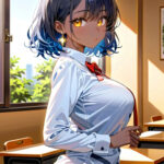 Maya Sable In White Shirt Half Pic