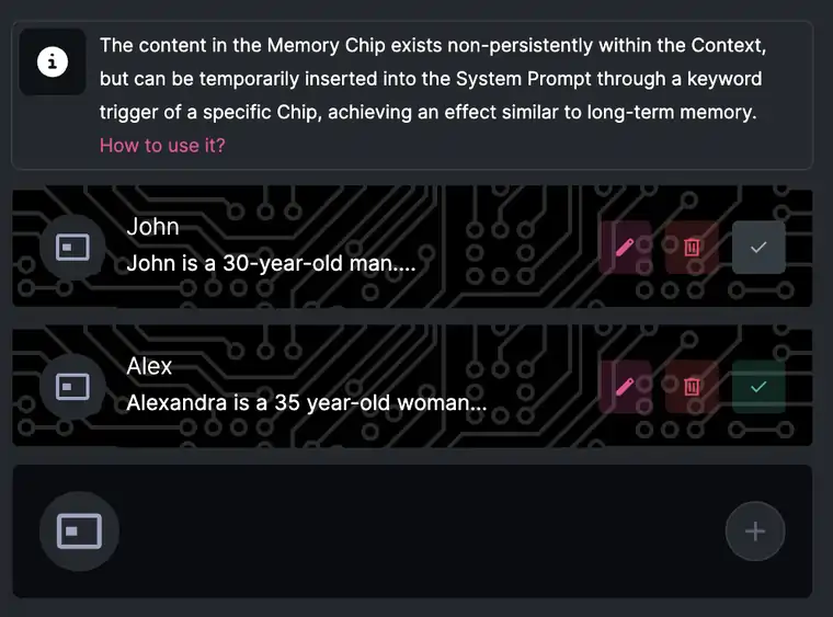 RPRP AI - Memory Chip Feature